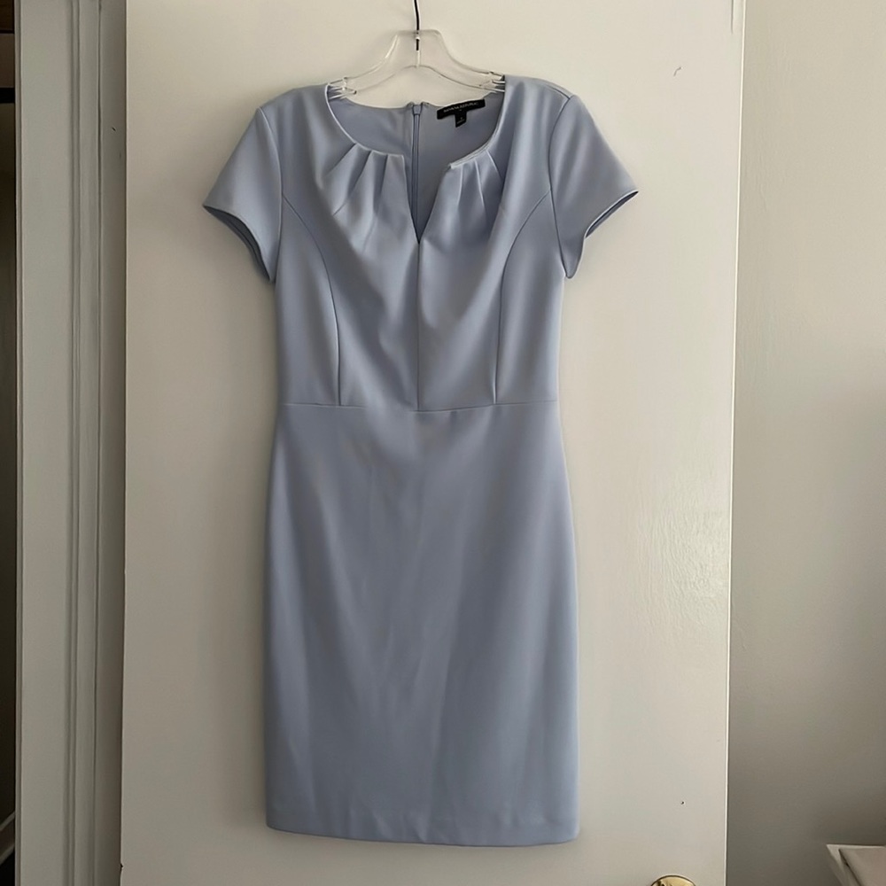 Blue Size 2 Banana Republic Work Dress